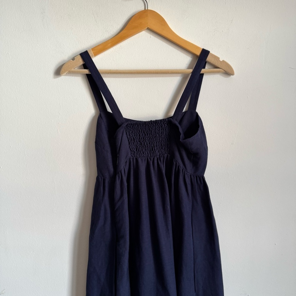 L'Agence Jessamy Empire Waist Linen Dress 0 - Picture 7 of 10